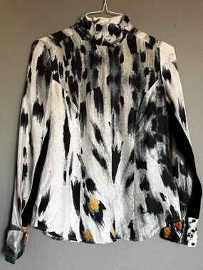 LAMB animal print blouse